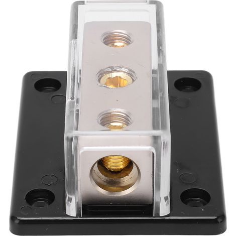 Bloc de Distribution d'Alimentation 2 Voies Entrée 0GA Sorties 4GA pour Amplificateur Audio Voiture (1/5)