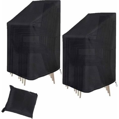 Set of 2 garden covers 75x75x120cm, made of waterproof 210D Oxford fabric.