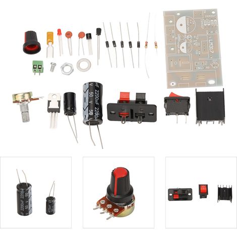 Kit d'alimentation régulée à monter soi-même, carte d'alimentation CC réglable avec protection contre les courts-circuits (1/5)
