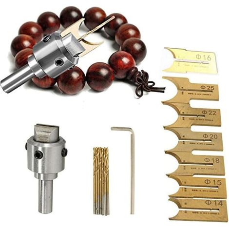 Kit de 16 fraises de toupie en alliage d'acier haute dureté, fraises à bois pour défonceuse, outils de menuiserie portables (1/4)