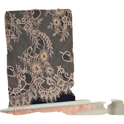 Tissu en Dentelle, Design Brodé, Largeur 150cm, Orange, prix de 3 mètres-b (1/2)