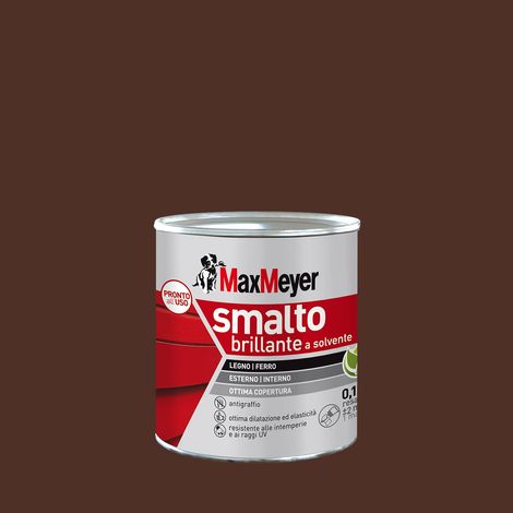 MaxMeyer Smalto a Solvente Brillante Marrone R8016 0,125 l (1/3)