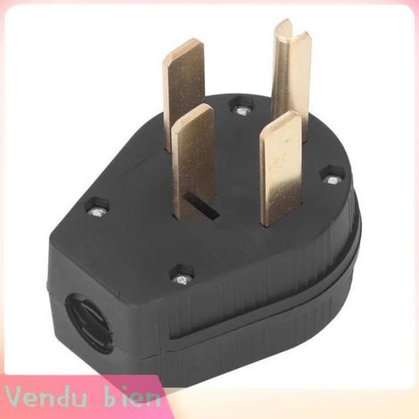 Garosa Fiche à 4 broches Prise D'angle à Lame Droite NEMA 14 50P, 50A 125V 250V, Fiche Robuste à 4 Broches avec bricolage prise (1/4)