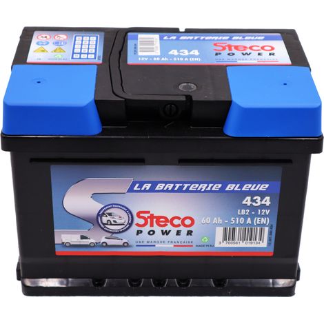 Batterie 12V 60Ah 510A 242x175x175 mm stecopower - 434