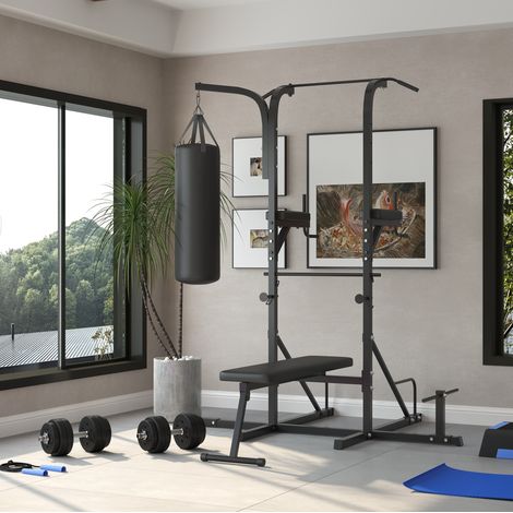 Manubri regolabili 30 kg 43x18x7,5 cm in acciaio nero, compatti per piccoli spazi – MEUBLIV (1/5)