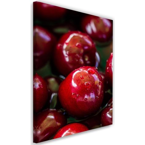 Tableau sur toile Cerises Fruits Rouge 40x60 (1/5)