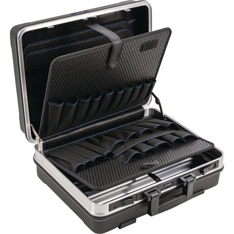 Maleta  rígida  B500xT200xH420mm  con  bolsillos  para  herramientas  28,1l  Plástico  ABS  y  marco  de  aluminio  TECWERK (1/2)