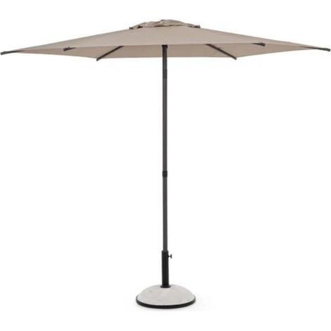 Gloupie Ombrellone Elix, Rotondo da 2.7 metri con Palo Centrale da 38 mm,Tortora, Struttura in Metallo, Copertura da 160 Gr/M² (1/5)