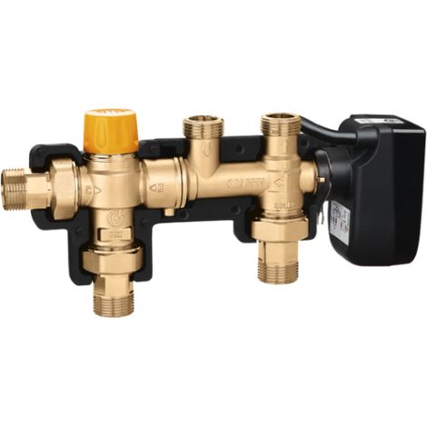 Kit di collegamento bollitore solare con caldaia, senza termostato e sonda Caleffi 265359 Nero (1/3)