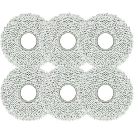 Lot de 6 lingettes de rechange pour ECOVACS DEEBOT T20 Omni - Pour Ecovacs Deebot T20 Omni - Chiffon de nettoyage compatible avec Ecovacs Deebot T20 Omni (1/4)