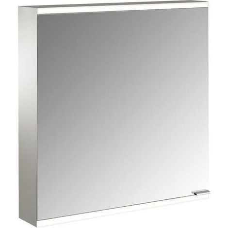 Lumière LED, boîtier PRIME 2 FACELIFT AP 600x700mm, 1 porte à gauche en aluminium/blanc