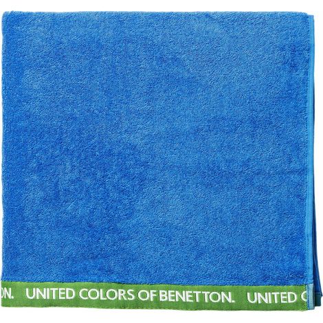 Benetton Toalla 90x160 algodón orgánico 450gsm azul (1/2)