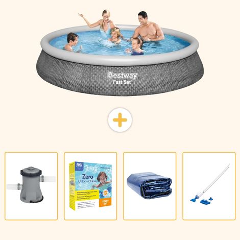 Bestway Bestway Fast Set Ronde - 396x84 cm - 5-pièces S196 (1/5)