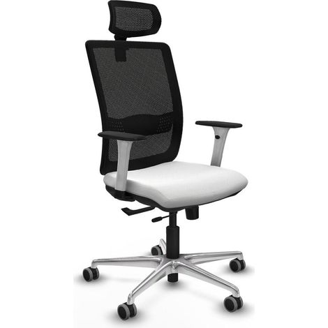 Piqueras y Crespo Haches chaise bureau blanc confortable