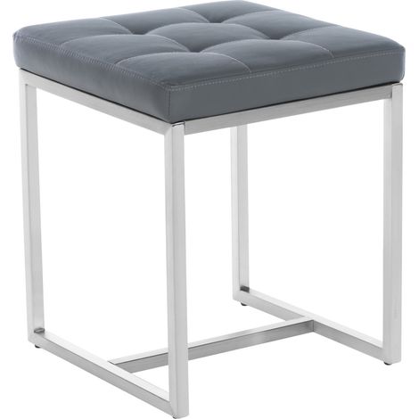 Edelstahl Sitzhocker Barci grau (1/5)