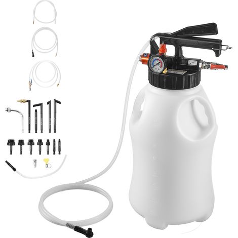 Mophorn Getriebeölpumpe 8 L, Pneumatische Transferpumpe mit 15 ATF-Adaptern, Öl-Einfüllgerät mit HDPE-Tank, Ölabsaugpumpe, Öleinfüllwerkzeug, Pumpenwerkzeug für Fahrzeuge und Boote (1/5)