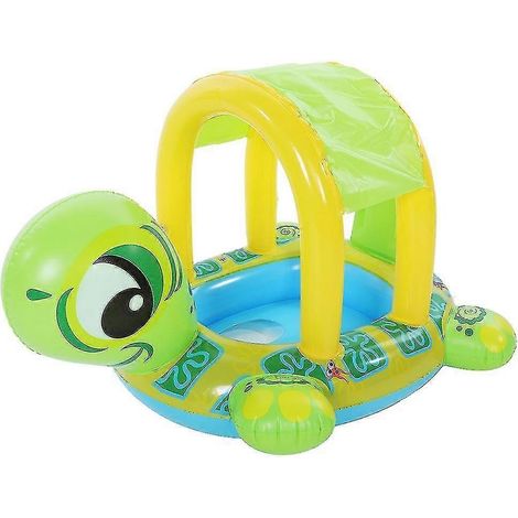 Tapis de natation gonflables pour bébés, animaux à chevaucher en forme de dessins animés, jouets et accessoires sécuritaires (1/4)