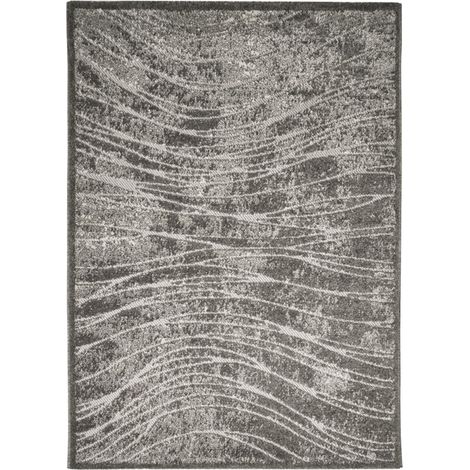 DEHORS-DEDANS ONDES - Tapis pour intérieur-extérieur gris 120x170 (1/4)