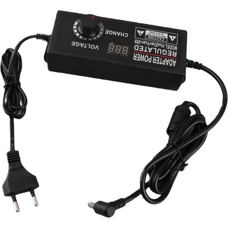 Adaptateur régulé réglable 3-12V 10A Alimentation CC avec écran voltmètre AC 110-240V (1/5)