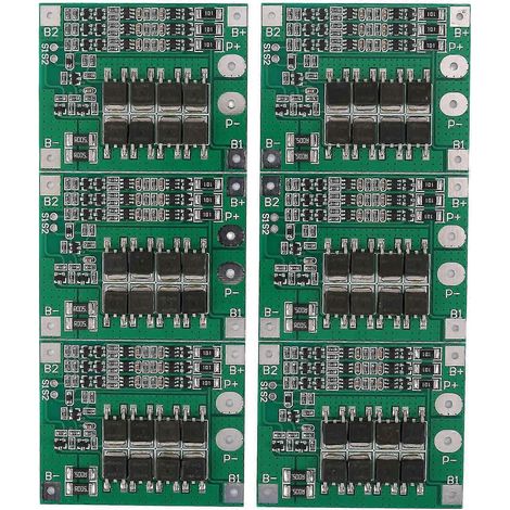 6pcs 3s 25a Li-ion 18650 Bms Batterie Protection Board 12.6v Balance Batterie Cell Pack Court-circuit (1/5)
