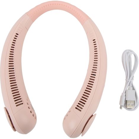 Tragbarer, klingenloser USB-Nackenventilator – leise und leistungsstark, verstellbares Design für optimale Belüftung bei Hitzewellen.