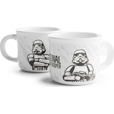 Set 2 tazas cafe Soldado Imperial Stormtrooper Star Wars 100ml