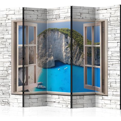 Paravent 5 Volets "Azure Paradise" 172x225cm (1/2)
