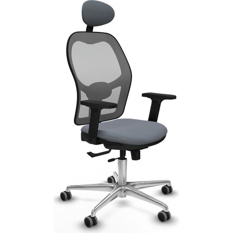 Silla de oficina piqueras y crespo Jorquera gris espuma alta densidad (1/2)