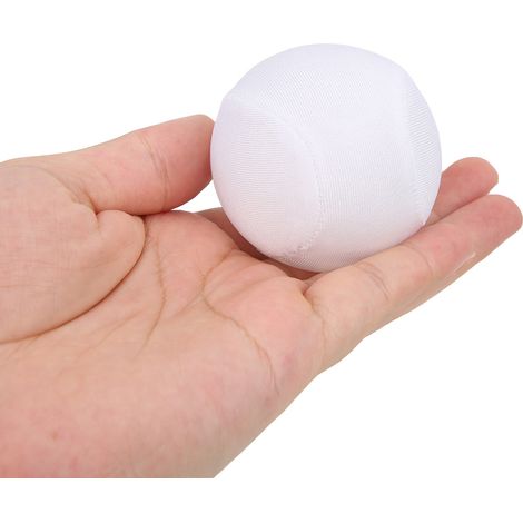 Lot de 3 balles de massage anti-stress en caoutchouc souple TPR pour le yoga, pour enfants et adultes (blanc). (1/5)