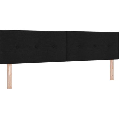 Maison Exclusive - Tête de lit LED avec bandes LED Noir 180 cm tissu