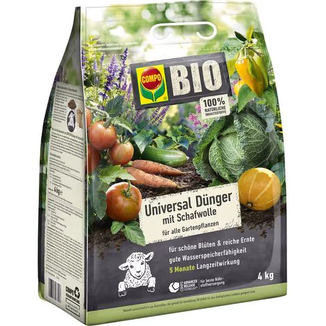 COMPO BIO Universal Dünger mit Schafwolle - 4 kg