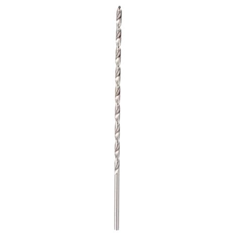 Foret Hélicoïdal HSS Extra Long 4 Mm X 200 Mm en Acier Rapide avec Tige Droite pour Perçage Rapide dans le Métal, la Maçonnerie, le Béton, Conception de Tarière (1/5)