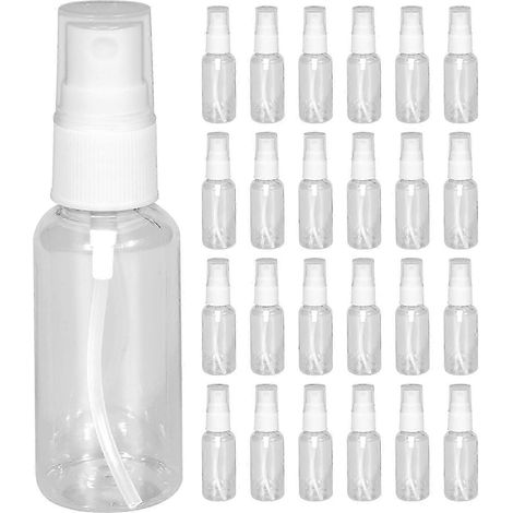 Lot de 25 flacons pulvérisateurs vides transparents de 30 ml, mini-récipients rechargeables en plastique - Good-FFY (1/5)