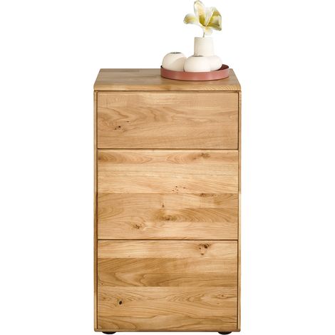 Kommode 51 cm breit modern in massiver geölter Eiche KALAMARIA-69 (1/5)