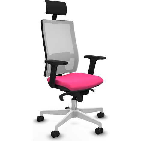 Sedia da ufficio piqueras y crespo Horna rosa similpelle
