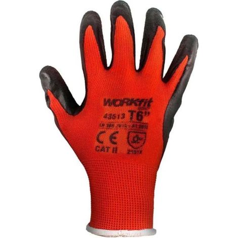 Schutzhandschuh Workfit Latex rot Größe 10 Abriebfestigkeit