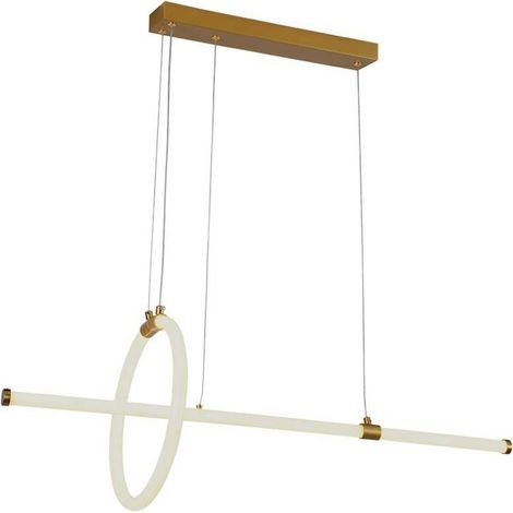 V-TAC Lampadario LED a Sospensione 16W dal Design Moderno Colore Oro Bianco Caldo (1/5)