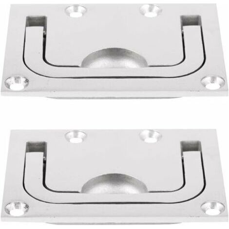 BARKBUSTERS 2pcs Poignée De Traction en Acier Inoxydable 316 Loquets Trappe Bateau Porte De Cabine (1/5)
