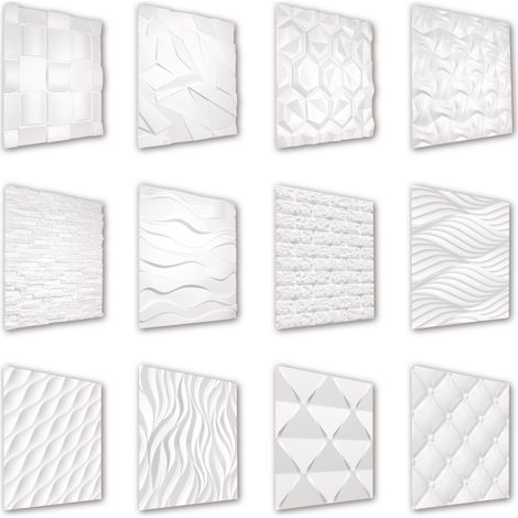 Pannelli 3D 60x60cm - polistirolo EPS, isolante acustico e termico - tutti i modelli / 1 pannello: Kokarda (1/5)
