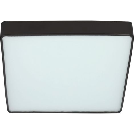 Plafonnier carré noir LED 18W 4000K Quattro Candellux (1/5)