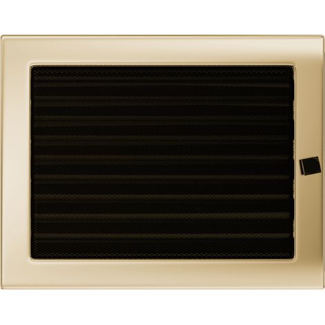 Lüftungsgitter 22x30 galvanisches Gold Jalousie (1/4)