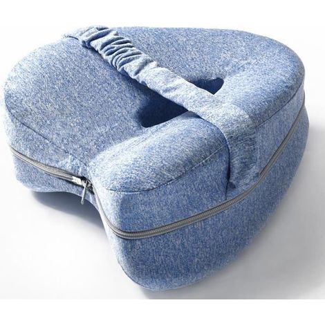 Coussin d'entrejambe,Coussin Entre Jambes pour Dormir,Coussin Genoux Nuit,Oreiller viscoélastique,Coussin pour Genoux Dormir (Bleu) (1/4)