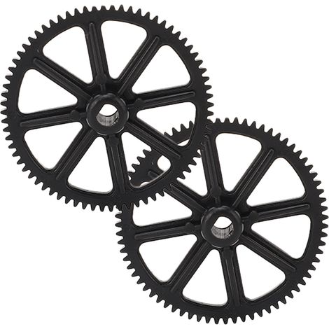 2 Pièces Pignon Principal en Plastique pour Hélicoptère RC WLtoys K130 K200 - Pièces de Rechange (1/5)