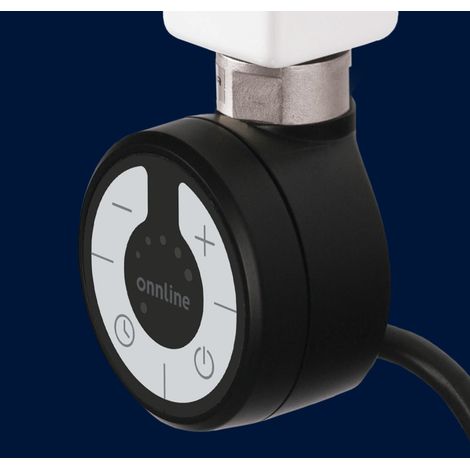 Riscaldatore per radiatore MOA 300W, nero RAL 9005, cavo a spirale con spina