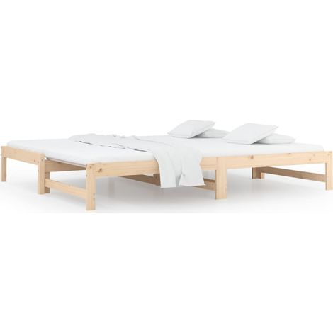 Maison Exclusive - Dormeuse Estraibile 2x(90x200) cm Legno Massello di Pino