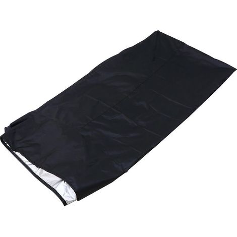 Couverture pour spa et jacuzzi, en tissu Oxford, coupe-vent et imperméable, dimensions : 218 x 218 x 30 cm, noire, 1 pièce (1/5)
