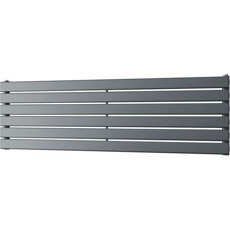 Typhoon Axis - Anthracite Horizontal Radiator H408mm x W1400mm Single Panel (1/3)