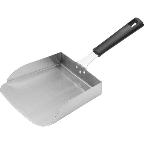 Spatule À Copeaux En Acier Inoxydable Planche À Découper Grattoir Cuillère Spatule Cuillère À Frites À Glace En Acier Inoxydable Accessoires De Plaque (1/5)