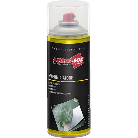 Sverniciatore Spray trasparente in bomboletta da 400 ml - Rimuove qualsiasi tipo di vernice (metalliche, legno, vetro, polietilene e polipropilene) (1/5)