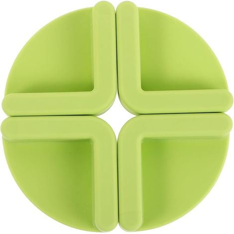 Ensemble de deux ensembles de 8 pièces de tapis antidérapants en silicone, tapis de stabilisation en silicone pour planche à découper, ensemble de tapis de travail de cuisine (1/5)